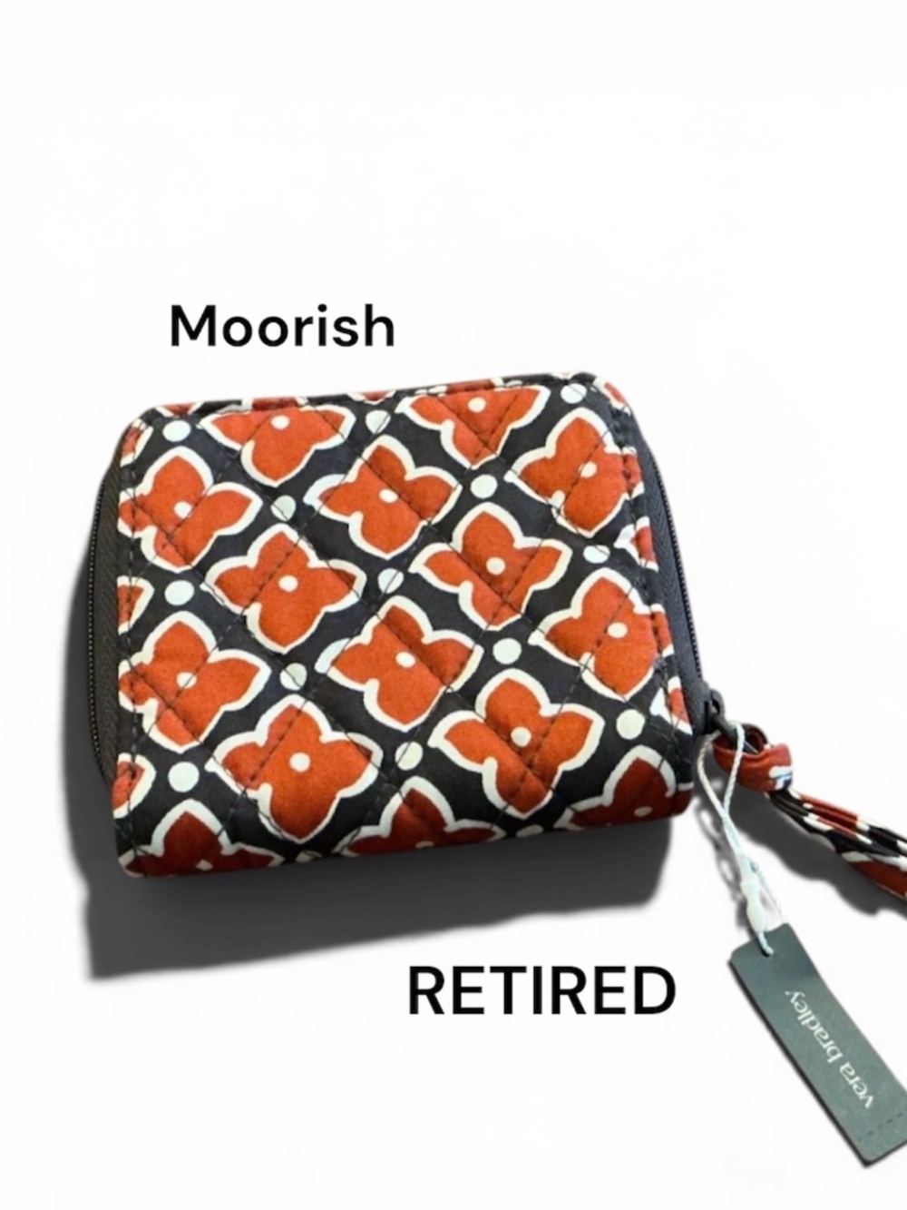 VERA BRADLEY SMALL ZIP-AROUND WALLET MOORISH